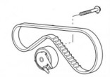 Rozvodová sada pro motor 2.7 V6 zadní 1324390 